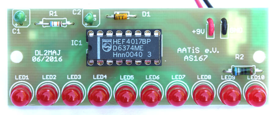 AS167 Maxi-Lauflicht rote LEDs